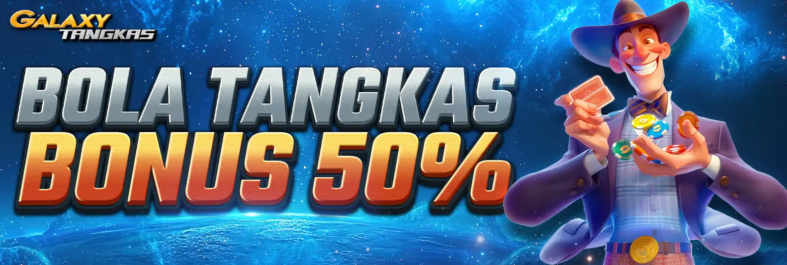 BONUS MEMBER BARU 50% BOLA TANGKAS